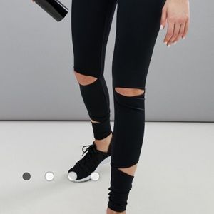 IVY PARK Pants - Ivy Park Active Slashed Leggings In Black IVY PARK Pants - Ivy Park Active Slashed Leggings In Black